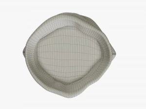 Sacola de presente de Natal do Papai Noel 03 aberta Modelo 3D