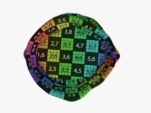 Sacola de presente de Natal do Papai Noel 03 aberta Modelo 3D