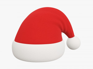 Santa Claus Christmas hat 01 3D Model