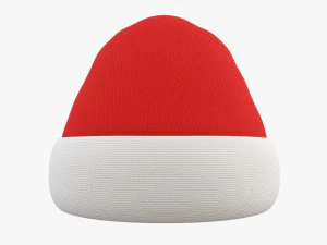 Gorro navide&ntilde;o de Pap&aacute; Noel 01 Modelo 3D