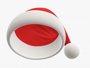 Santa Claus Christmas hat 01 Modelo 3D