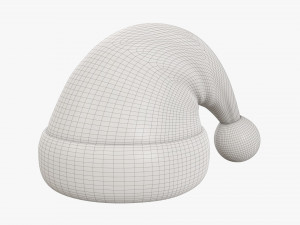 Santa Claus Christmas hat 01 Modelo 3D