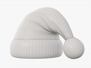 Santa Claus Christmas hat 01 Modelo 3D