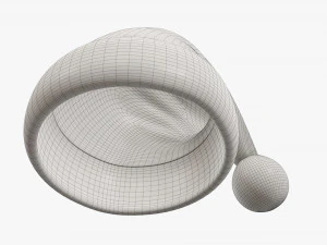 Gorro navide&ntilde;o de Pap&aacute; Noel 01 Modelo 3D