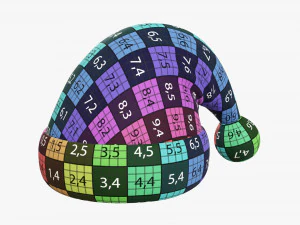 Gorro navide&ntilde;o de Pap&aacute; Noel 01 Modelo 3D