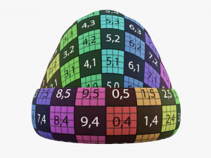 Gorro navide&ntilde;o de Pap&aacute; Noel 01 Modelo 3D