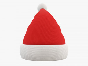 Santa Claus Christmas hat 02 3D Модель