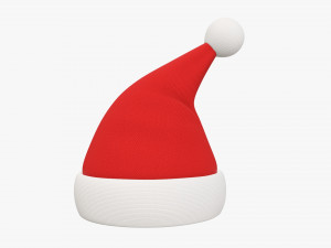 Santa Claus Christmas hat 02 3D Модель