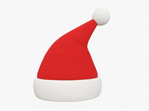 Noel Baba Noel şapkası 02 3D Model