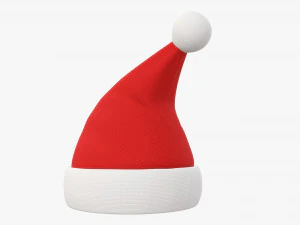 Noel Baba Noel şapkası 02 3D Model
