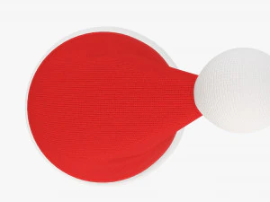 Noel Baba Noel şapkası 02 3D Model