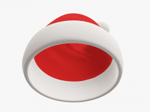 Santa Claus Christmas hat 02 3D Модель