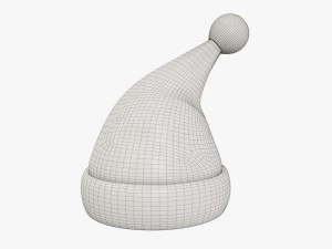 Noel Baba Noel şapkası 02 3D Model