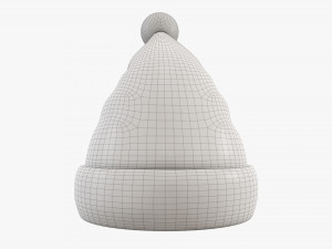 Santa Claus Christmas hat 02 3D Модель