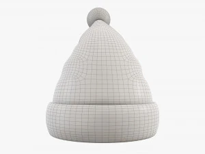 Noel Baba Noel şapkası 02 3D Model