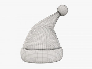 Santa Claus Christmas hat 02 3D Модель