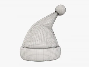 Noel Baba Noel şapkası 02 3D Model