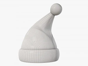 Noel Baba Noel şapkası 02 3D Model