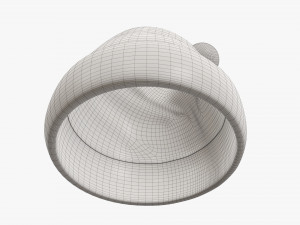 Santa Claus Christmas hat 02 3D Модель