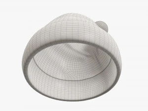 Noel Baba Noel şapkası 02 3D Model