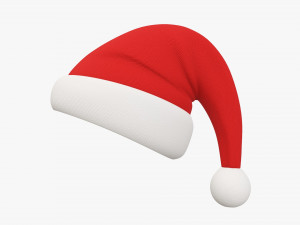 Santa Claus Christmas hat 03 3D Model