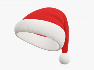 Santa Claus Christmas hat 03 3D Model