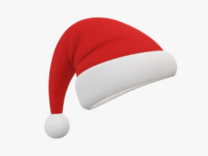 Santa Claus Christmas hat 03 3D Model