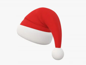 Santa Claus Christmas hat 03 3D Model