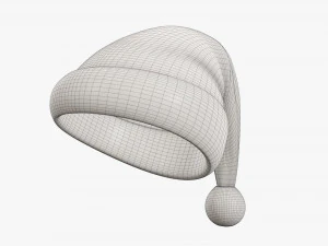 Santa Claus Christmas hat 03 3D Model