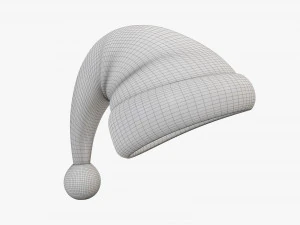Santa Claus Christmas hat 03 3D Model