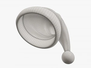 Santa Claus Christmas hat 03 3D Model