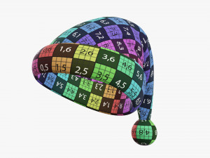 Santa Claus Christmas hat 03 3D 모델