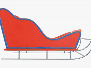Santa Claus sleigh 3D Model