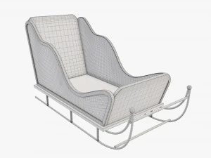 Santa Claus sleigh 3D Model