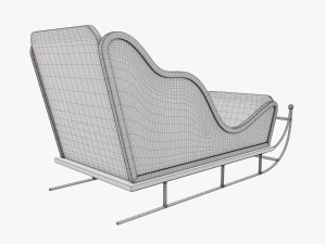 Santa Claus sleigh 3D Model