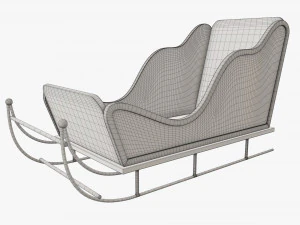 Santa Claus sleigh 3D Model