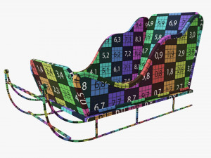 Santa Claus sleigh Modelo 3D