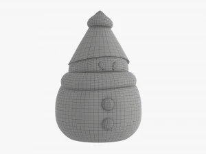 Santa stylized 3D Model