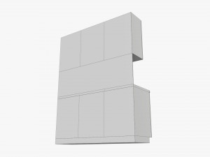 Small kitchen cooking surface sink Modelo 3D