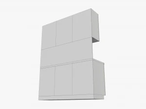 Fregadero peque&ntilde;o para encimera de cocina. Modelo 3D