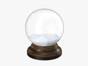 スノードーム01 3Dモデル