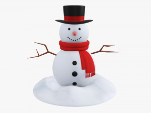 Snowman 01 3D Model