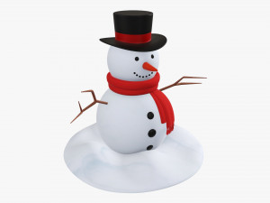 Snowman 01 Modello 3D