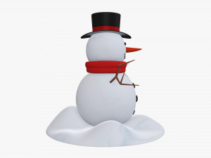 Snowman 01 Modello 3D