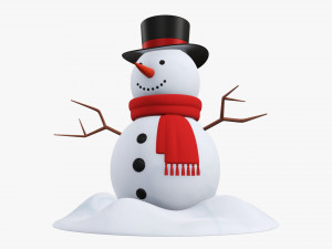 Snowman 01 Modello 3D