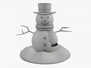 Pupazzo di neve 01 Modello 3D