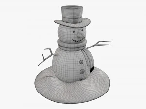 Pupazzo di neve 01 Modello 3D