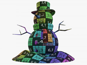 Snowman 01 Modello 3D