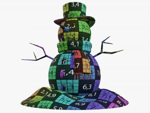 Pupazzo di neve 01 Modello 3D