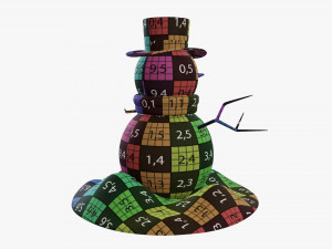 Snowman 01 dirty Modelo 3D